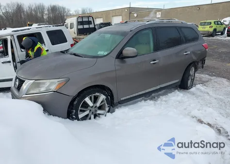 2014 Nissan Pathfinder Platinum from USA, damaged, VIN 5N1AR2MM7EC628660